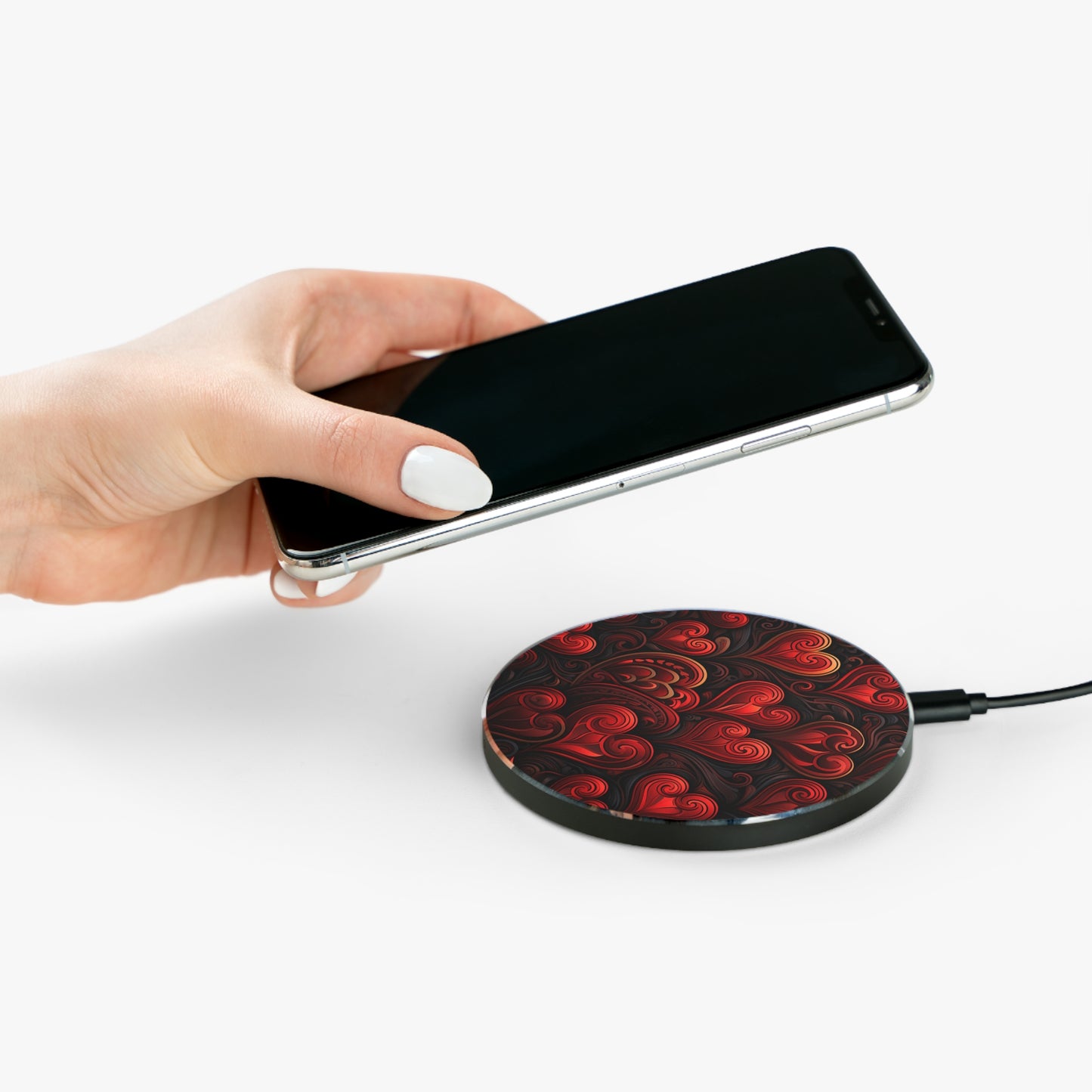 Romantic Heart Wireless Charger, Valentine's Day Gift, Fast Charging Pad for Couples, Love Decor, Unique Charging Station