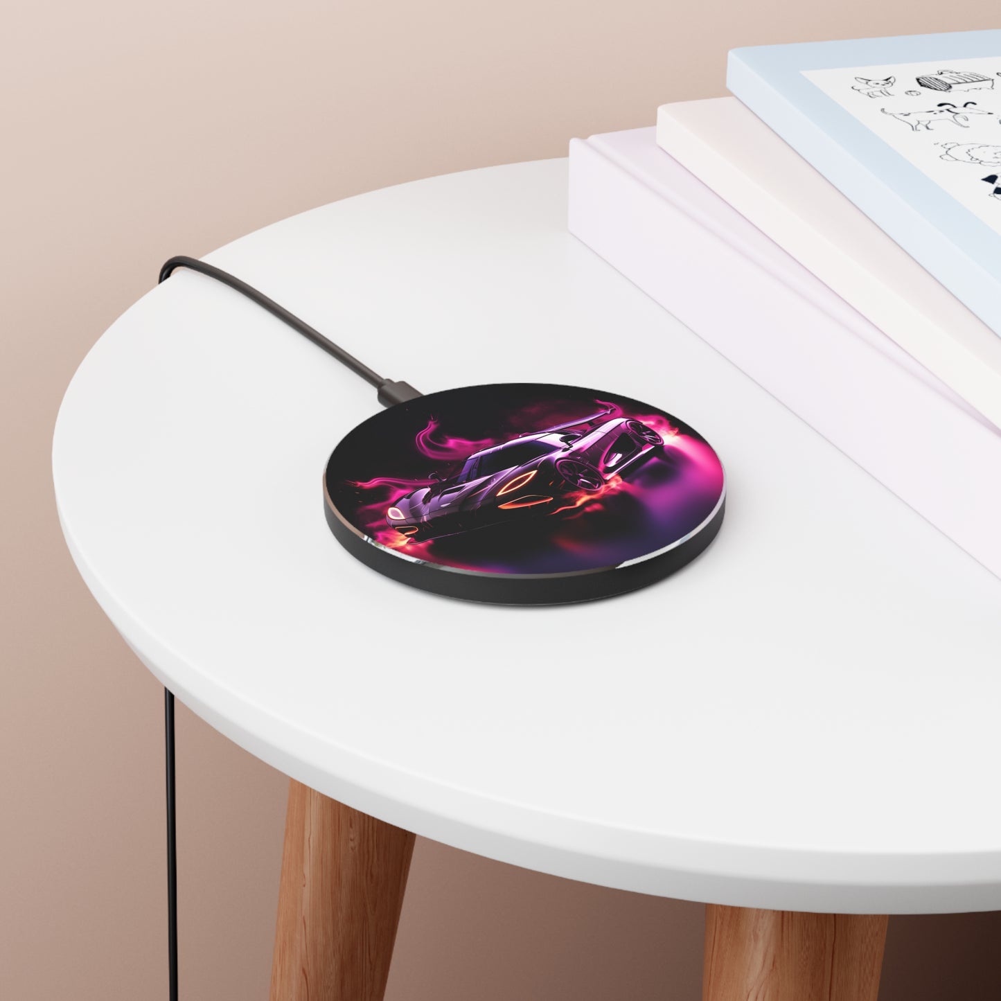 Stylish Fast Wireless Charger - Cool Car Design, Perfect for Tech Lovers, Great for Home or Office, Gift for Car Enthusiasts