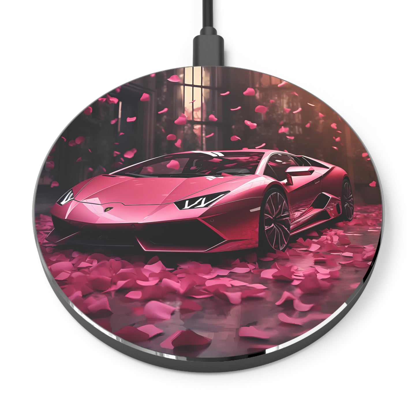 Lamborghini Wireless Charger - Fast Charging Pad with Stylish Car Design, Perfect for Car Lovers, Tech Gift, Home Office Decor