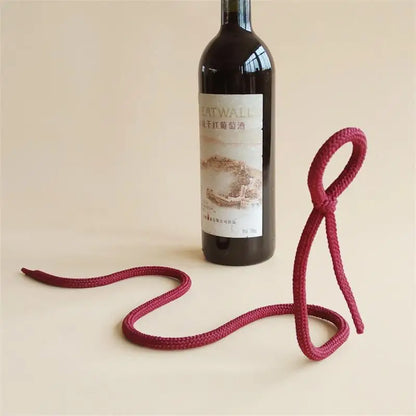 Creative Suspended Rope Wine Rack